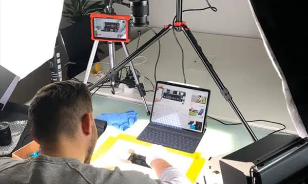 Aufnahme einer Reparatur-Anleitung für unseren YouTube-Kanal
