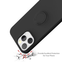 iPhone 13 Pro Hülle mit Ring Halter für Finger & Schlaufe - Lila