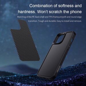 Nillkin iPhone 13 Pro Schutzhülle Materia - Carbon Schwarz