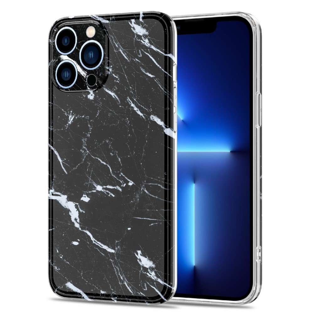 iPhone 13 Pro Max Silikonhülle - Marmor Design -...