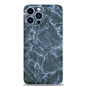 iPhone 13 Pro Max Silikonhülle - Marmor Design - Dunkelgrau