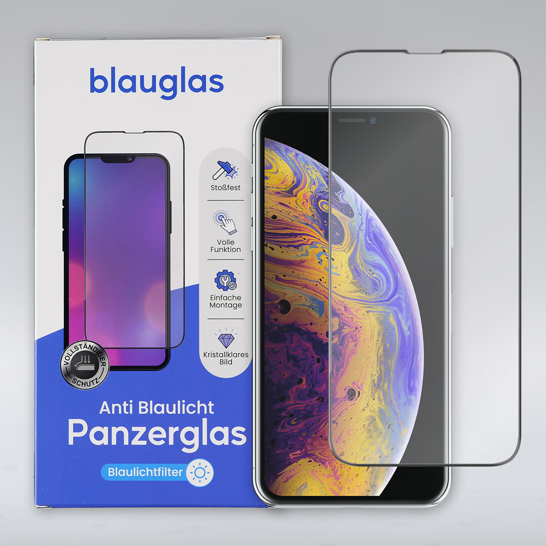 Blauglas® iPhone X Panzerglas mit Blaulicht Filter