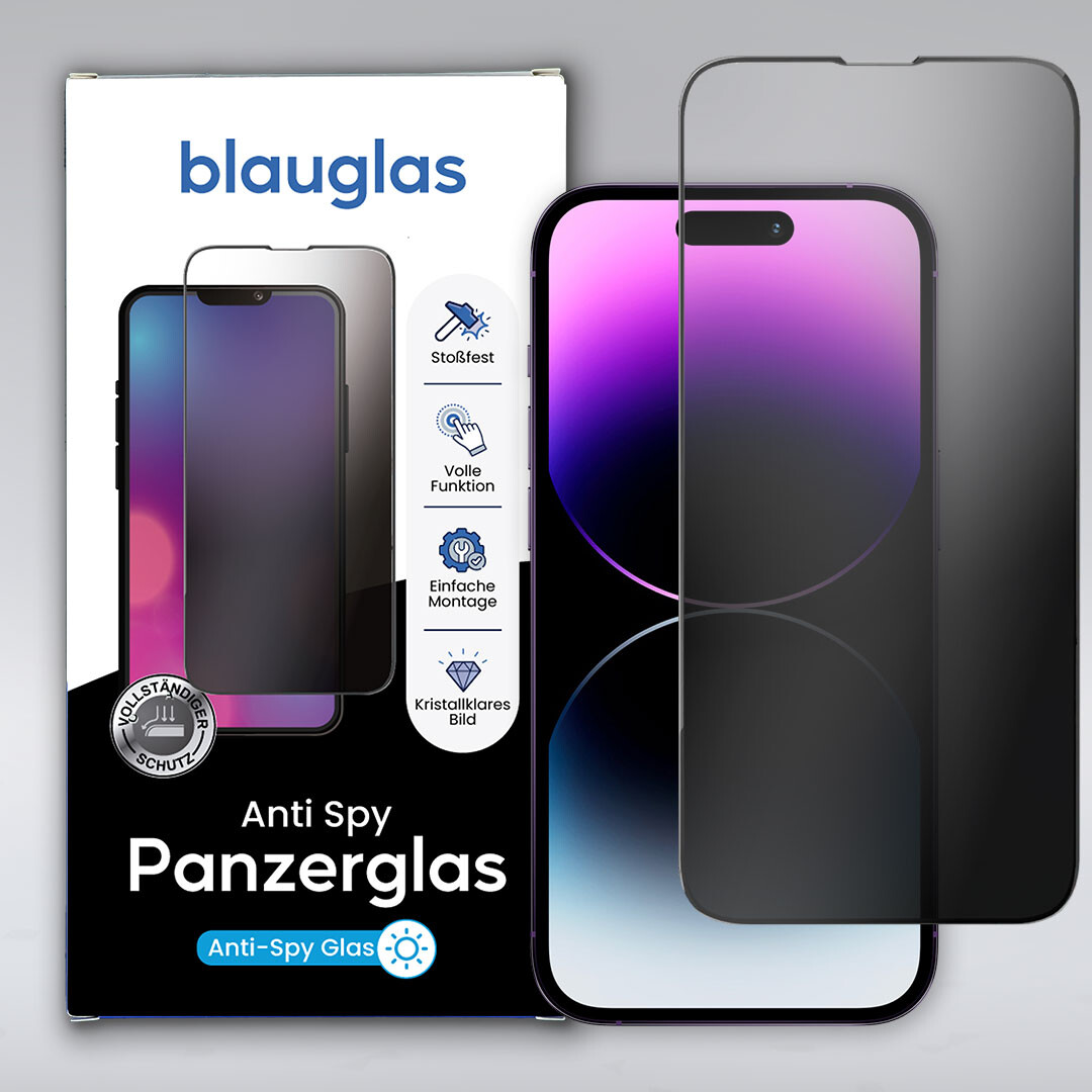Blauglas® iPhone 14 Pro Max Anti-Spy Panzerglas