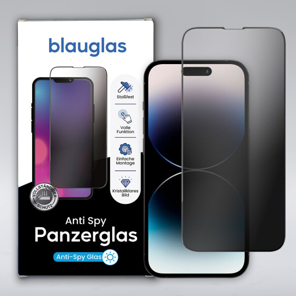 Blauglas® iPhone 14 Anti-Spy Panzerglas