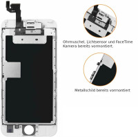 iPhone 6S LCD Display weiß mit FaceTime Kamera, Ohrmuschel, Sensor + Werkzeug Kit