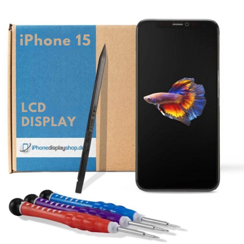 iPhone 15 Display Reparatur-Set inkl. Werkzeug (LCD...