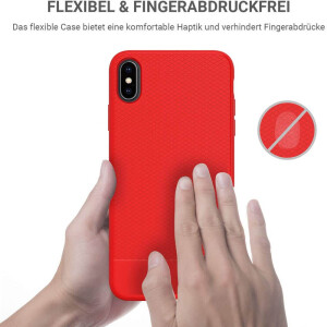 JT BackCase Pankow Soft für iPhone XS Max Rot
