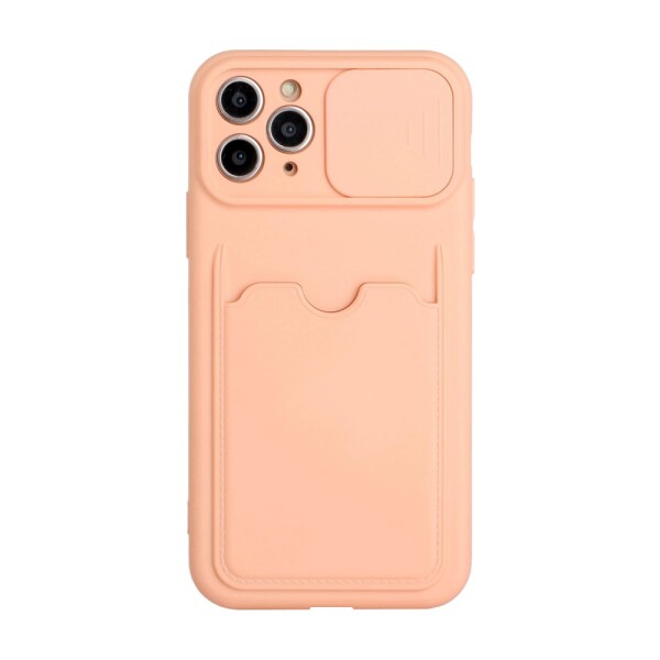 iPhone 11 Pro Schutzhülle mit Kartenfach und Kamera-Schutz - Orange