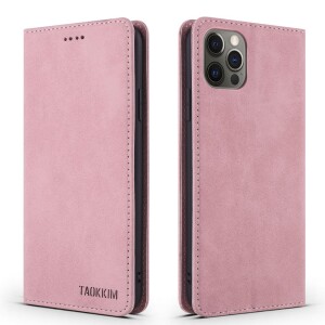 iPhone 11 Pro Klapphülle mit Kartenfach - Pink