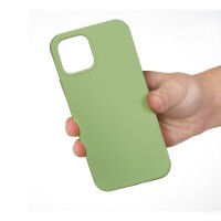 iPhone 12 Mini Hülle aus Silikon - Hellgrün