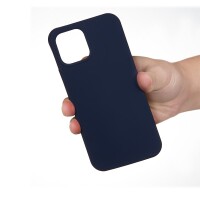 iPhone 12 Mini Hülle aus Silikon - Dunkleblau