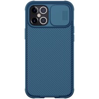 Nillkin iPhone 12 Pro Max Hülle mit Kamera-Schutz und Magsafe Funktion - Blau