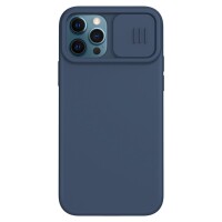 Nillkin iPhone 12 Pro Max Case mit Kamera-Schutz und Magsafe Funktion - Blau