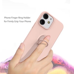 iPhone 13 Hülle mit Ring Halter für Finger & Schlaufe - Terrakotta