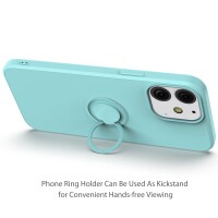 iPhone 13 Hülle mit Ring Halter für Finger & Schlaufe - Terrakotta