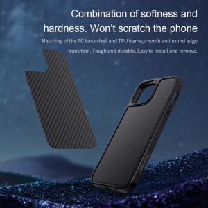 Nillkin iPhone 13 Mini Schutzhülle Materia - Carbon Schwarz