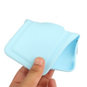 iPhone 13 Mini Schutzhülle mit Kartenfach und Kamera-Schutz - Babyblau