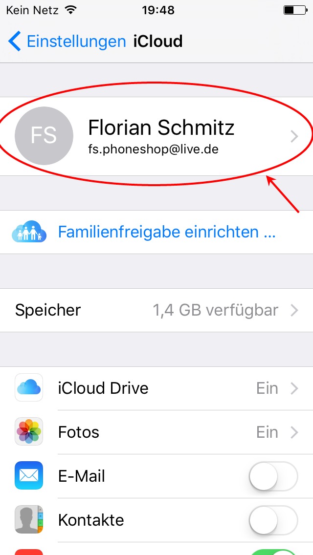 IPhone Datensicherung